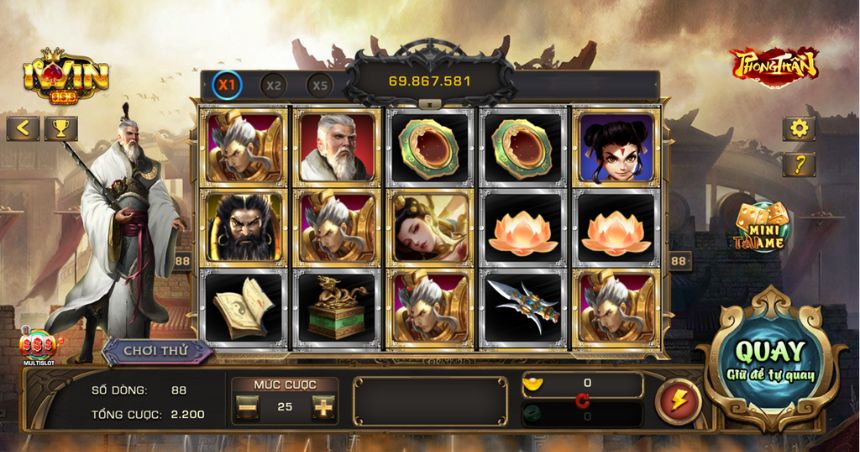 Đánh giá thực tế slot game phong thần tại iWin