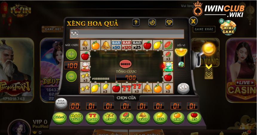 Kinh nghiệm chơi game iWin xèng hoa quả thắng lớn