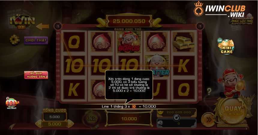 Những biểu tượng dễ bắt gặp tại slot quay iWin